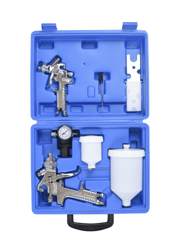 Water-based paint spray gun -HVLP-H-827-Suit-silver